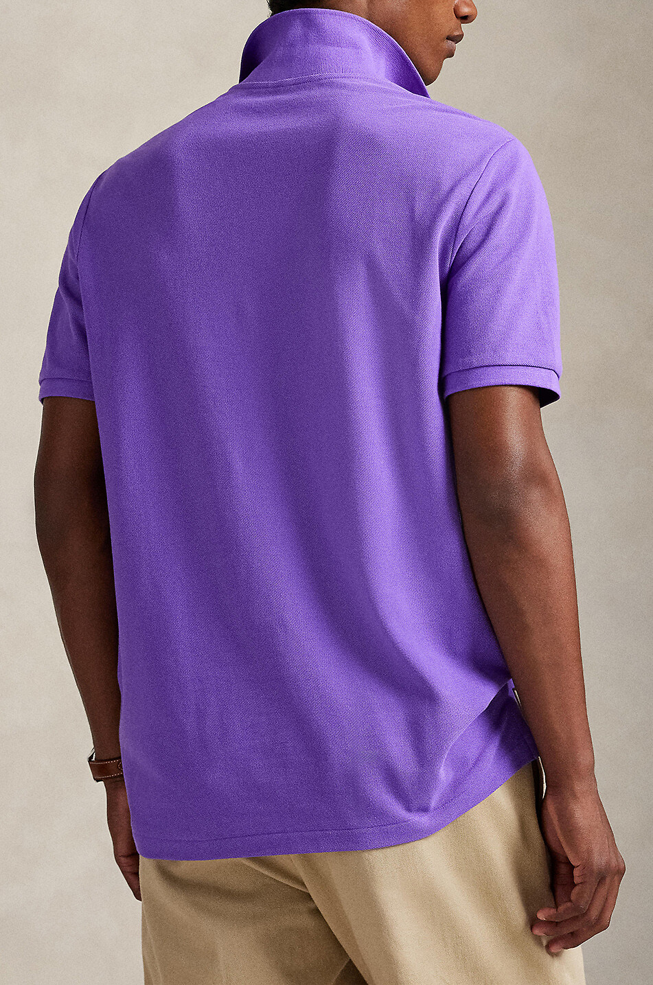 POLO RALPH LAUREN Polohemd aus Baumwollpiqué mit Pony-Stickerei Custom Slim Fit Herren VIOLETT 3
