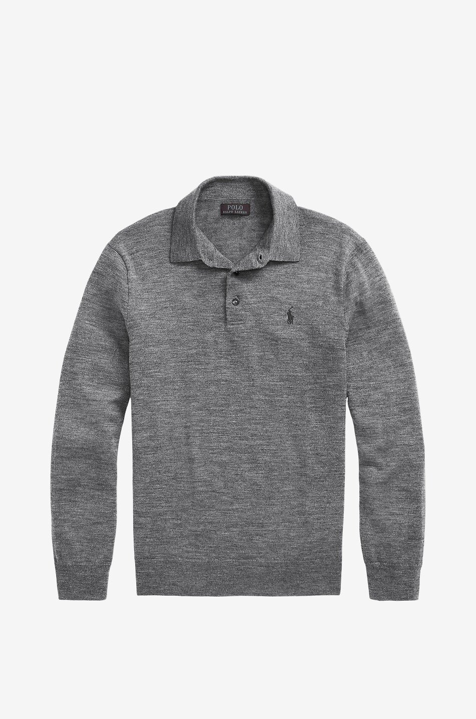 Pony fitted wool polo jumper