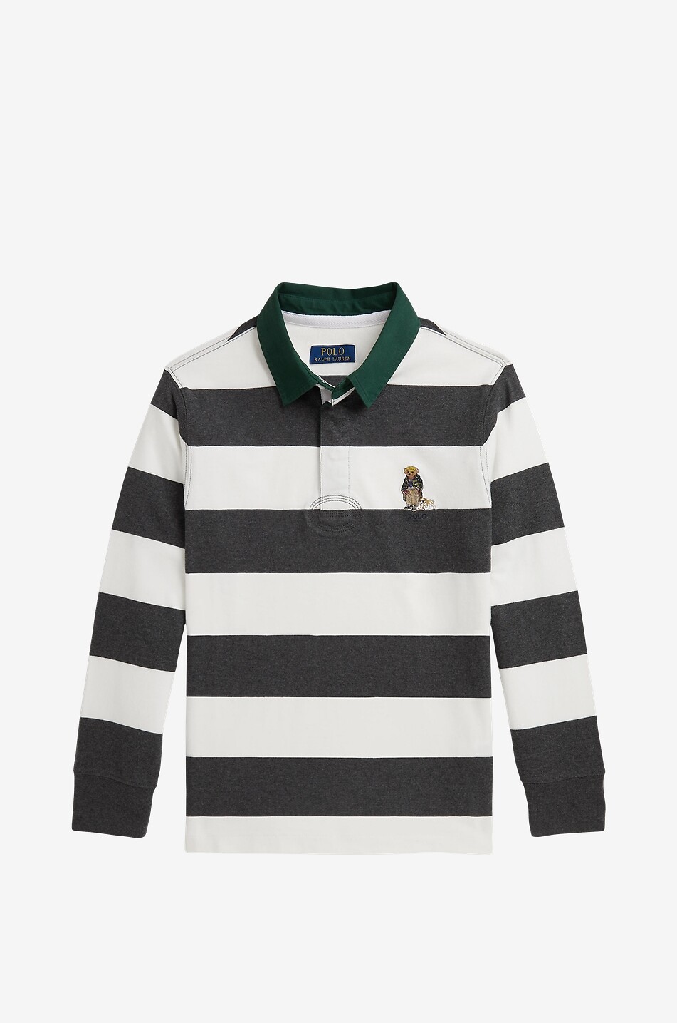 POLO RALPH LAUREN Jungen-Rugbyhemd aus Jersey Polo Bear & Bulldog Junge WEISS 1