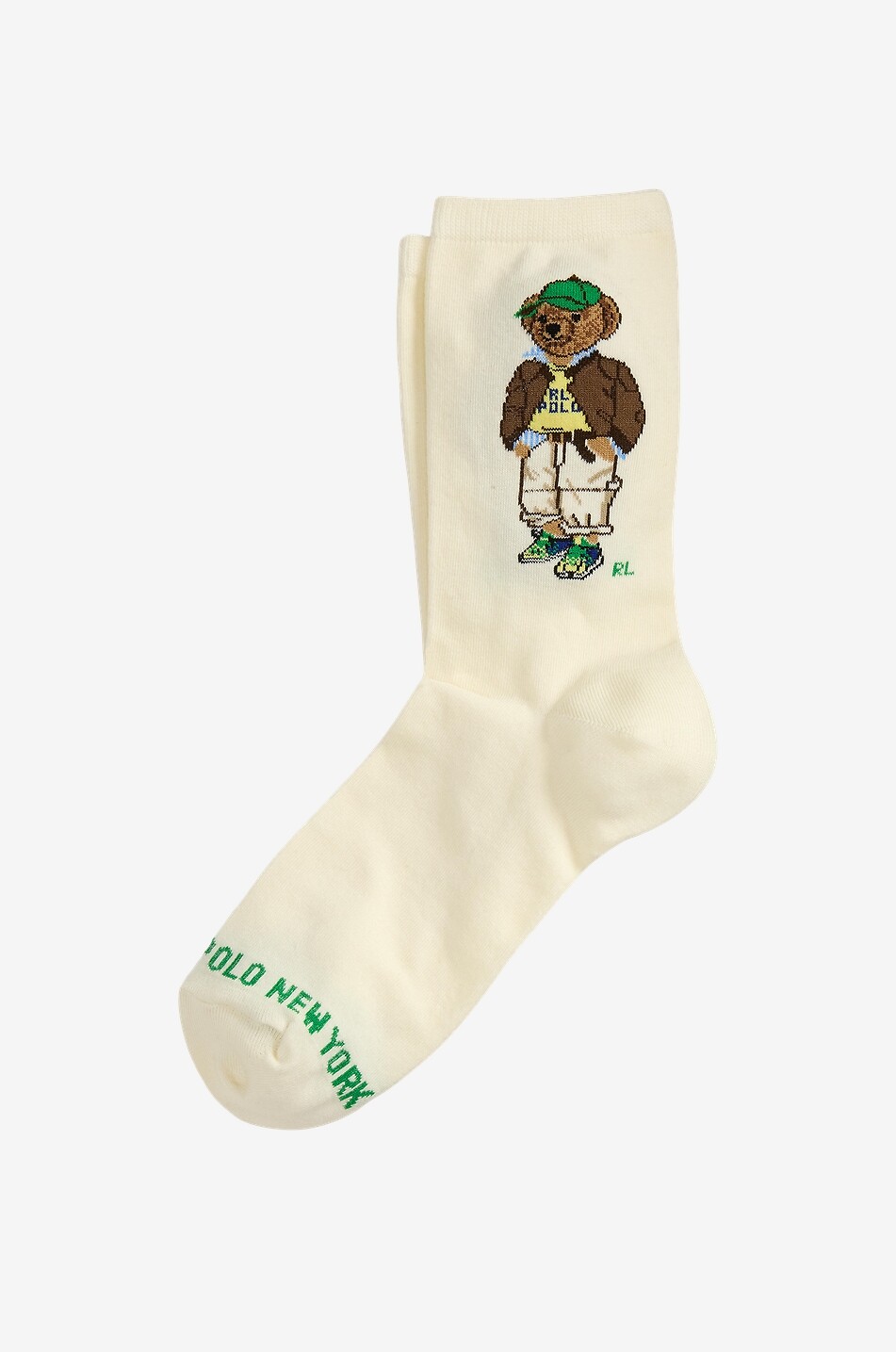 POLO RALPH LAUREN Baumwollsocken Preppy Polo Bear Damen CREMEFARBEN 1