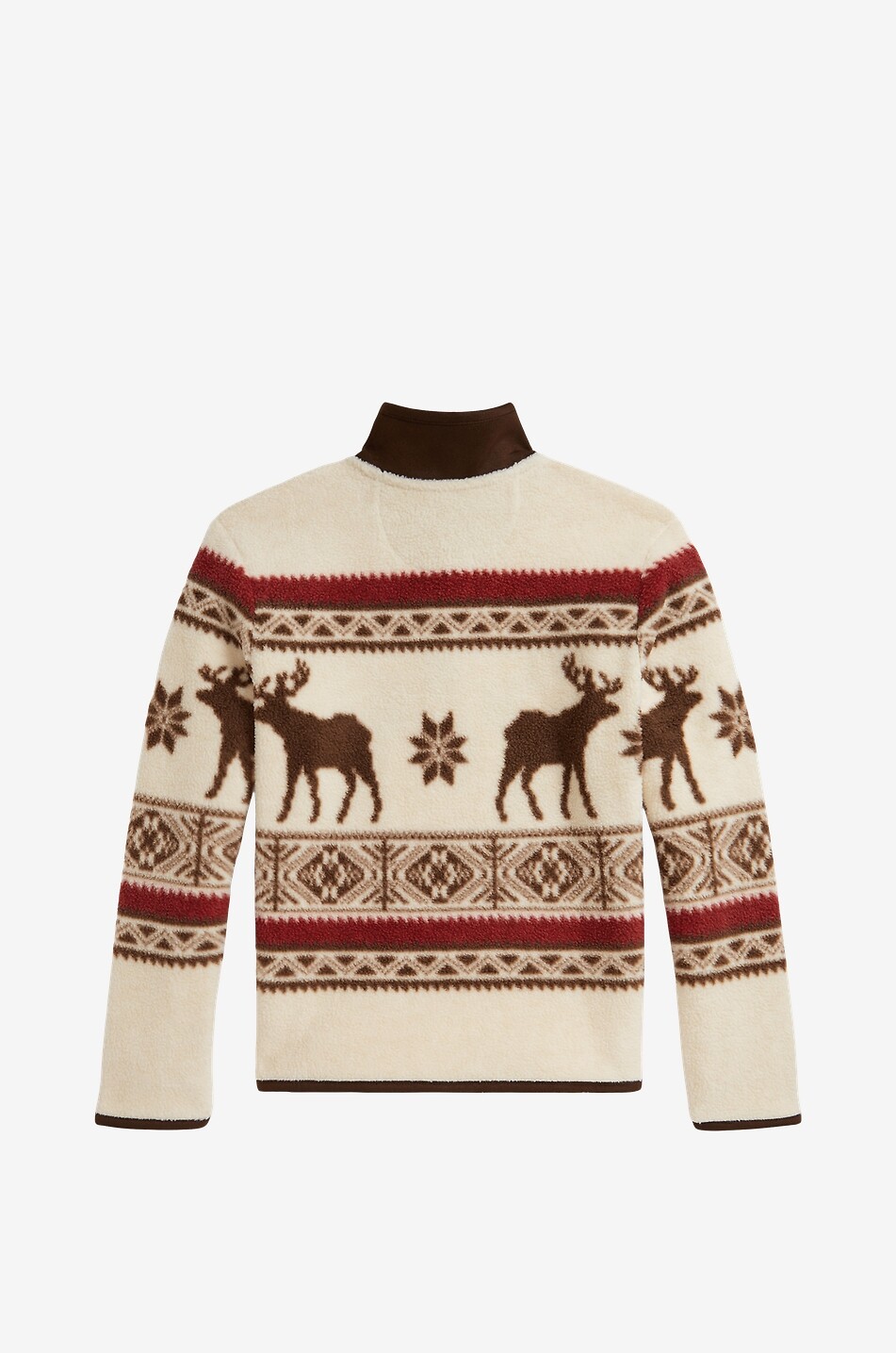POLO RALPH LAUREN Sweat-shirt en polaire teddy adolescent motif élans Garçon BEIGE 2