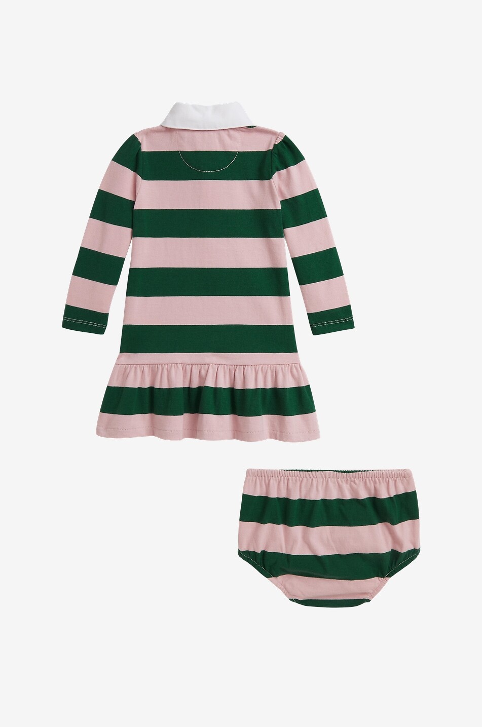 POLO RALPH LAUREN Robe bébé en jersey rayé Rugby Fille ROSE 2