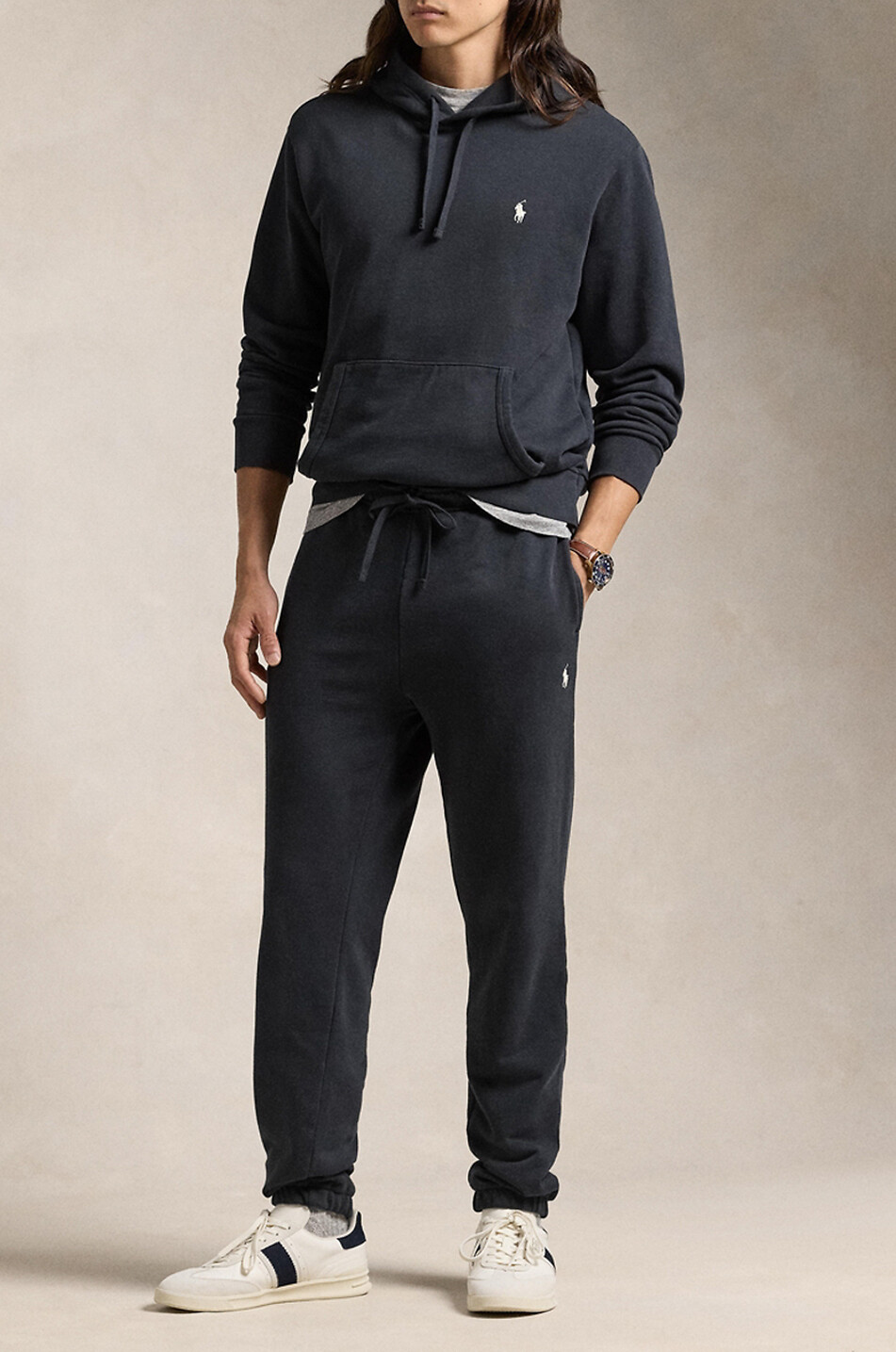 POLO RALPH LAUREN Sweat-shirt à capuche brodé Pony Homme NOIR 2