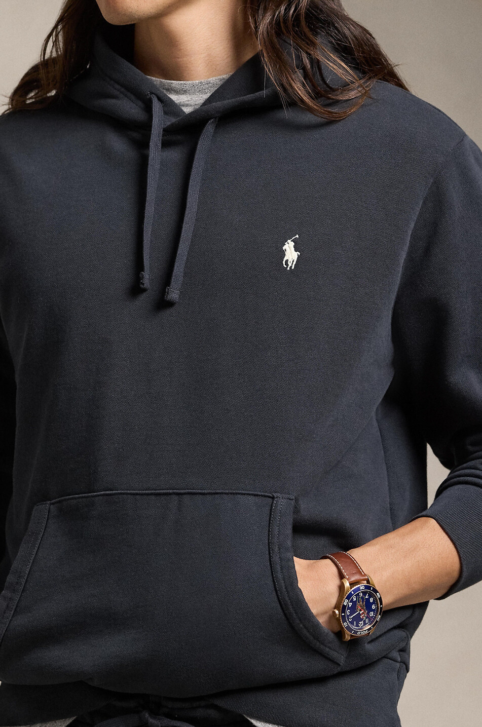 POLO RALPH LAUREN Sweat-shirt à capuche brodé Pony Homme NOIR 4