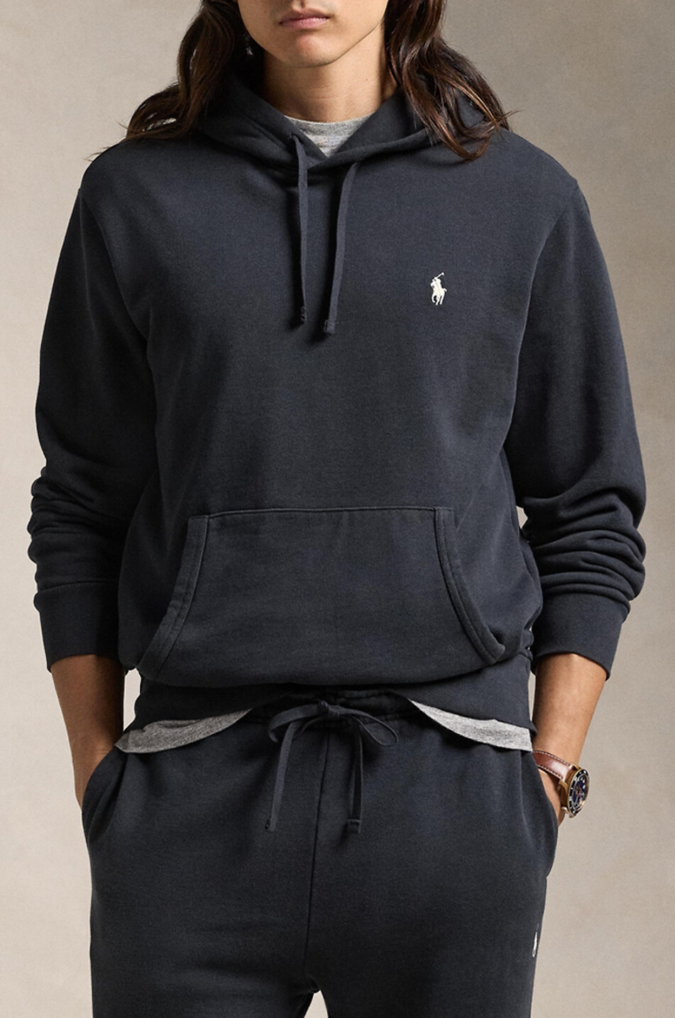 POLO RALPH LAUREN Sweat-shirt à capuche brodé Pony Homme NOIR 5