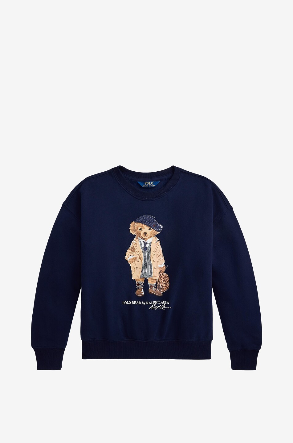 Sweat-shirt boxy à col rond enfant Preppy Polo Bear