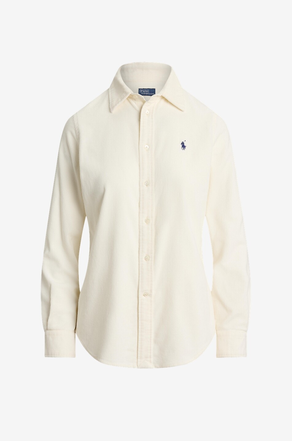 POLO RALPH LAUREN Slim-Fit-Hemd aus Cordsamt Pony Damen CREMEFARBEN 1