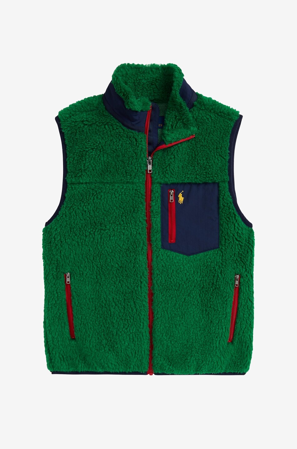 POLO RALPH LAUREN Jungen-Teddy-Fleece-Weste Pony Junge DUNKELGRÜN 1