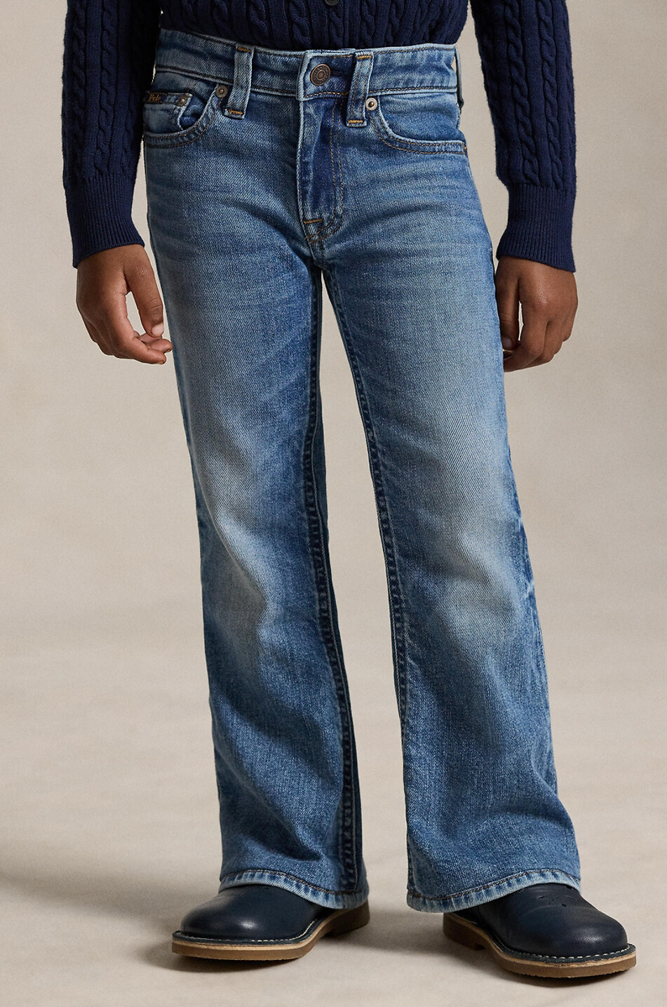 POLO RALPH LAUREN Kindal Wash flared girls' jeans Girl BLUE 5