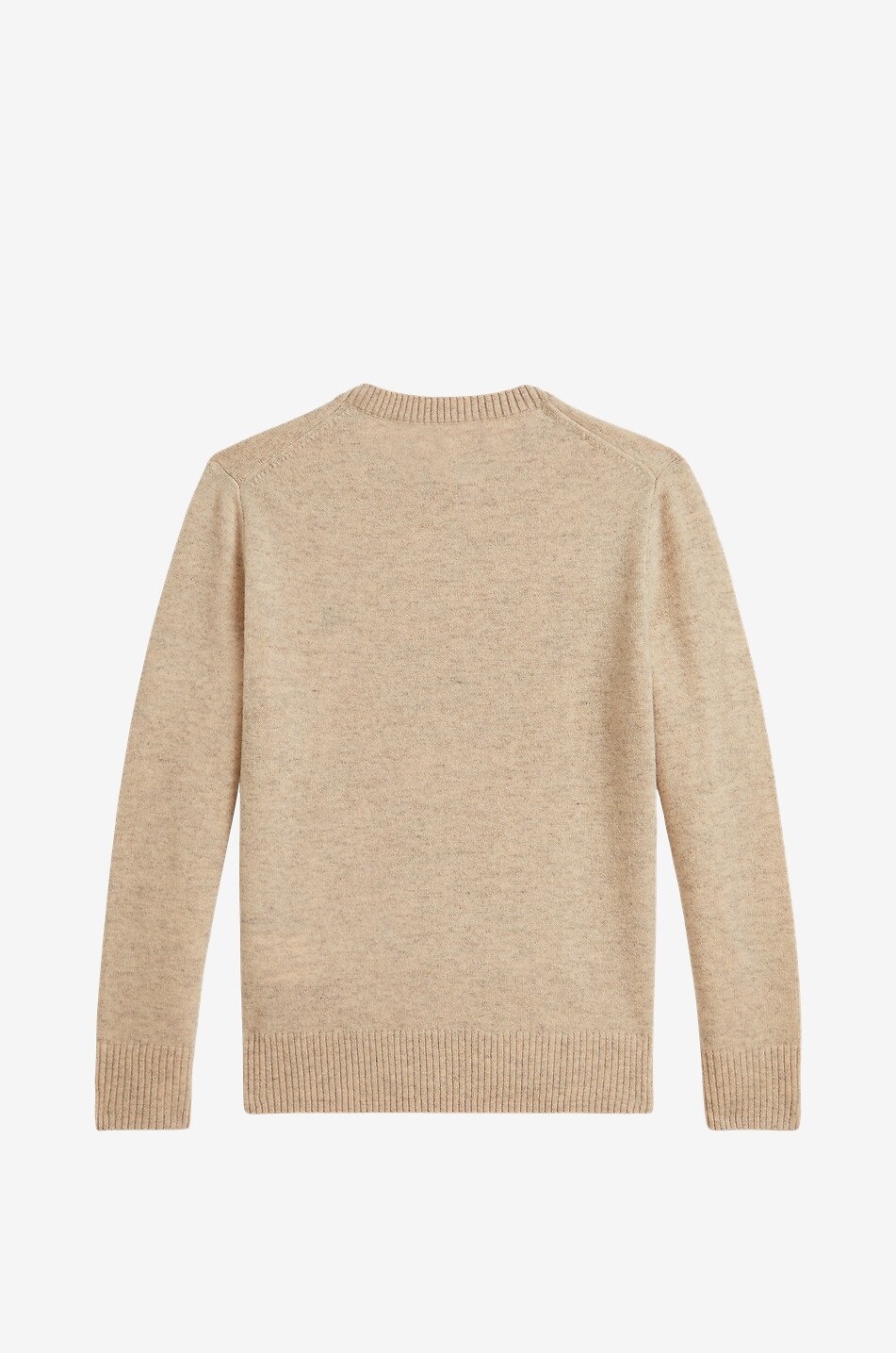 POLO RALPH LAUREN Pony fine-gauge wool boys' crewneck jumper Boy BEIGE 2