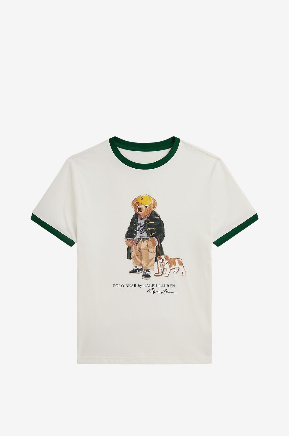 T-shirt à manches courtes garçon Polo Bear Ringer