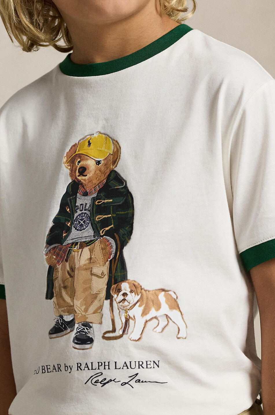 POLO RALPH LAUREN T-shirt à manches courtes garçon Polo Bear Ringer Garçon BLANC 4