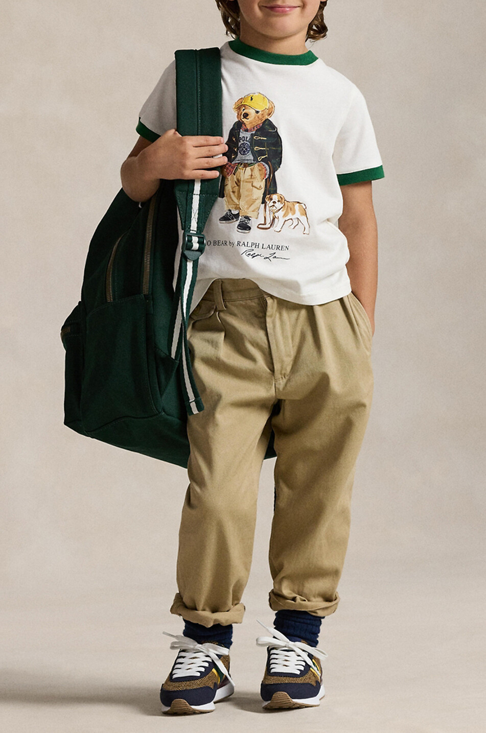 POLO RALPH LAUREN T-shirt à manches courtes garçon Polo Bear Ringer Garçon BLANC 3