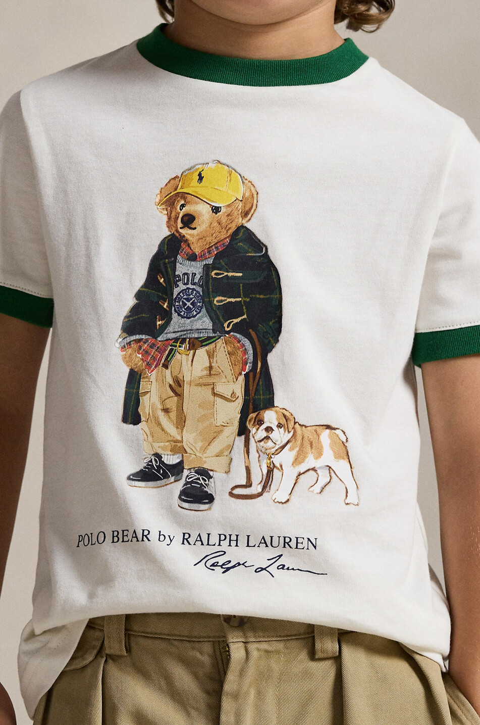 POLO RALPH LAUREN T-shirt à manches courtes garçon Polo Bear Ringer Garçon BLANC 4