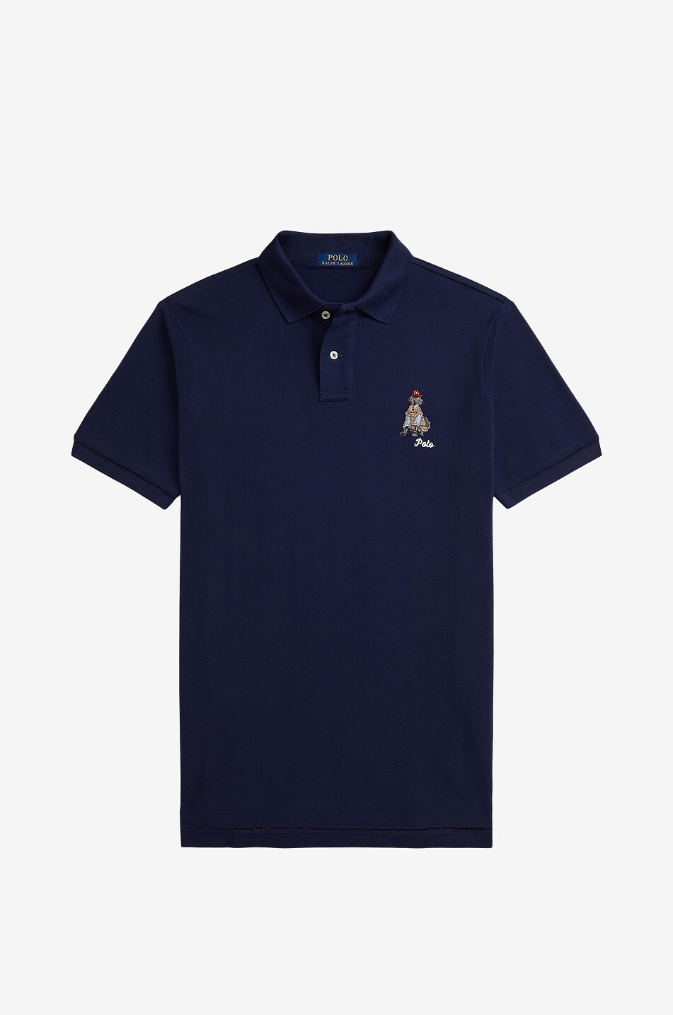 POLO RALPH LAUREN Polohemd mit Hundestickerei Custom Slim Fit Herren DUNKELBLAU 1