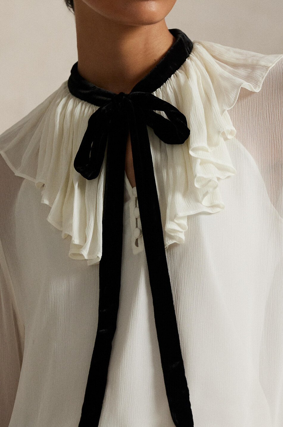 POLO RALPH LAUREN Long-sleeved blouse Women EGGSHELL 4