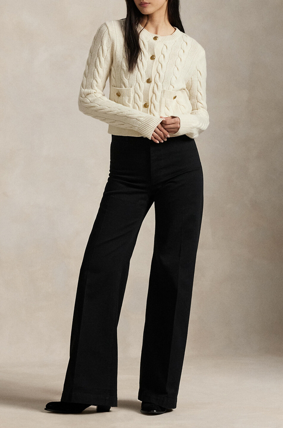 POLO RALPH LAUREN Knitted cardigan Women EGGSHELL 2