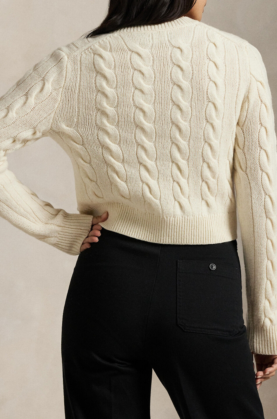 POLO RALPH LAUREN Knitted cardigan Women EGGSHELL 3