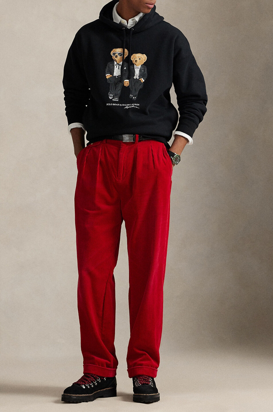 POLO RALPH LAUREN Sweat à capuche en maille Homme NOIR 2