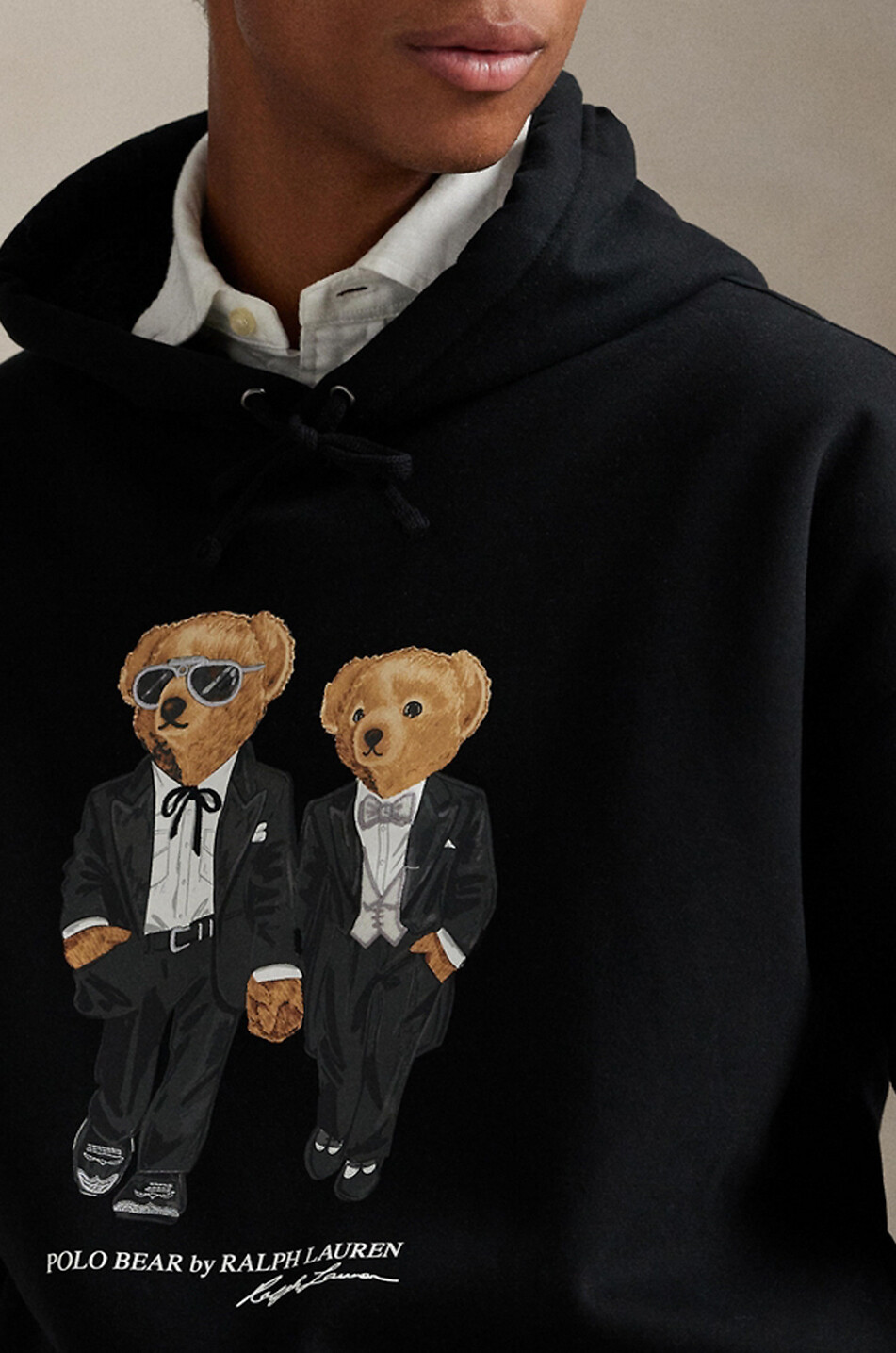 POLO RALPH LAUREN Sweat à capuche en maille Homme NOIR 4