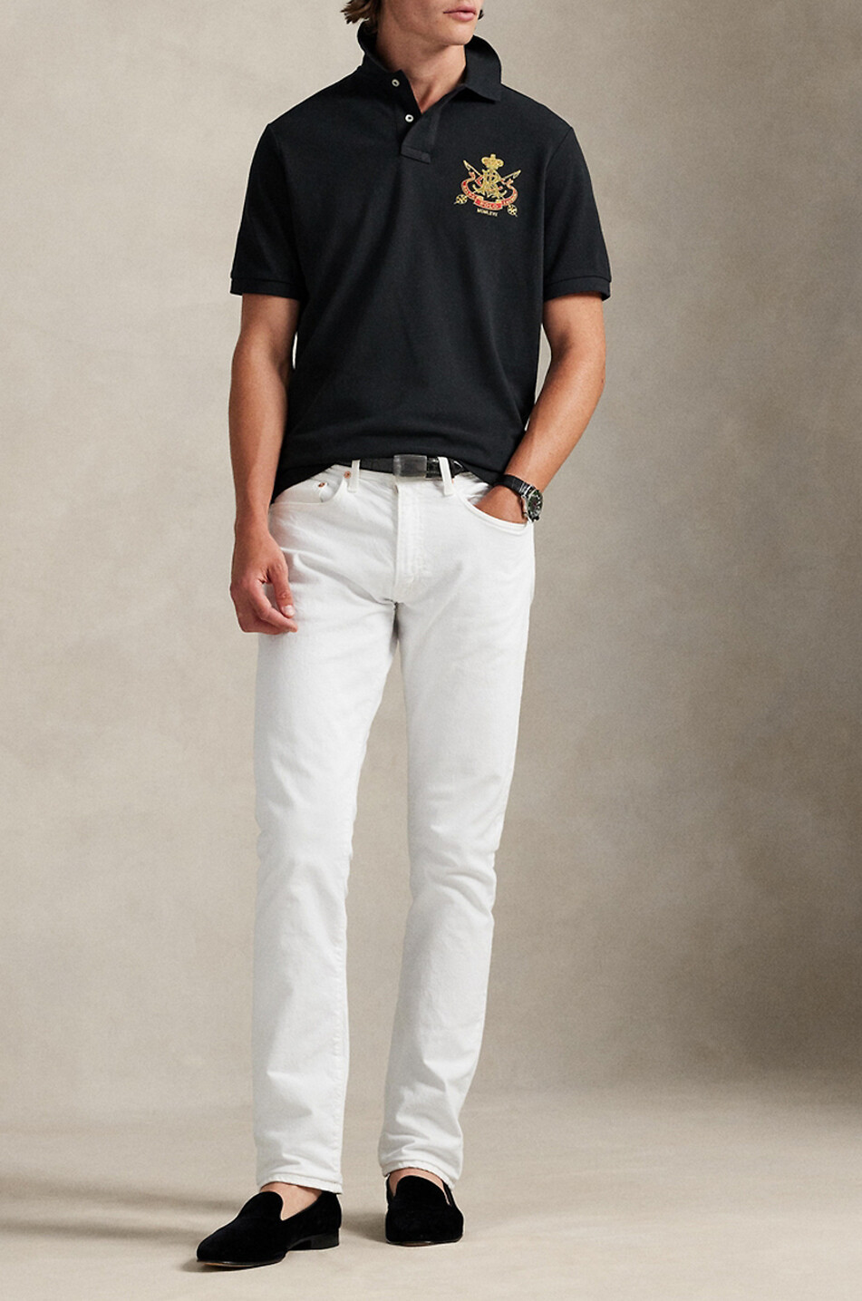 POLO RALPH LAUREN Polo à manches courtes en maille Homme NOIR 2