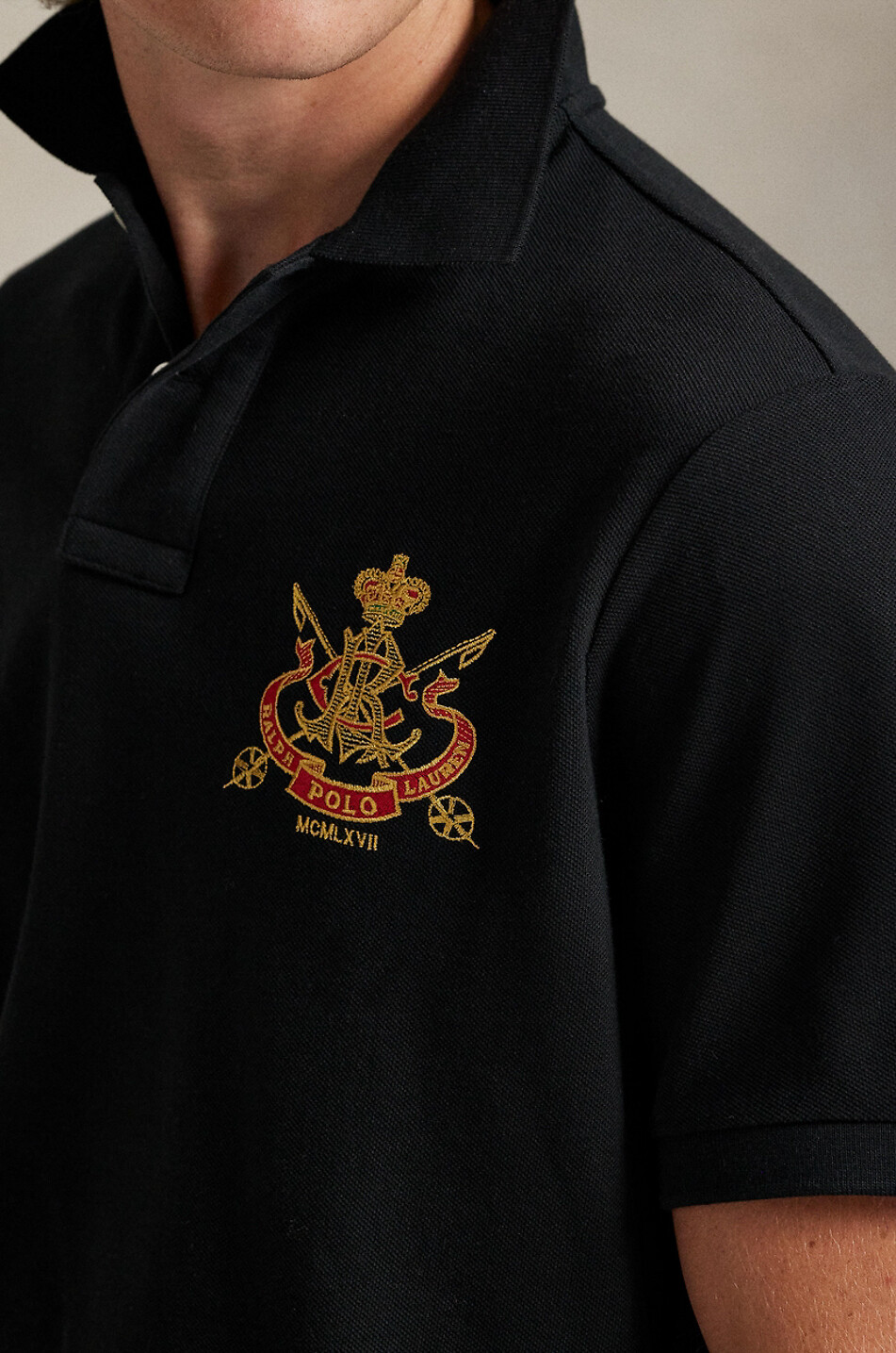 POLO RALPH LAUREN Polo à manches courtes en maille Homme NOIR 5