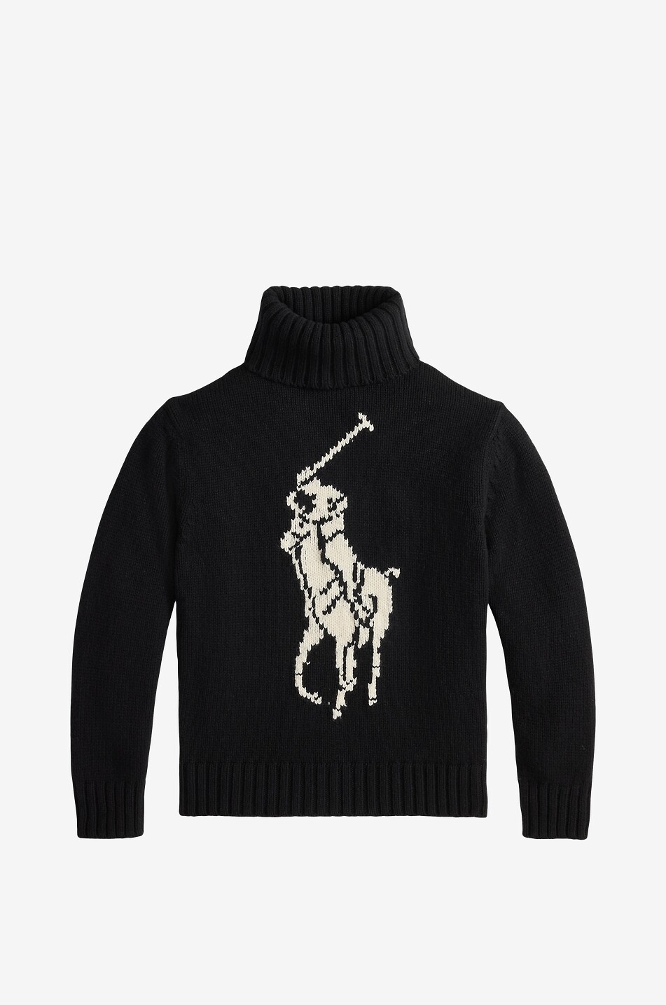 Wollpullover mit Rollkragen Big Pony