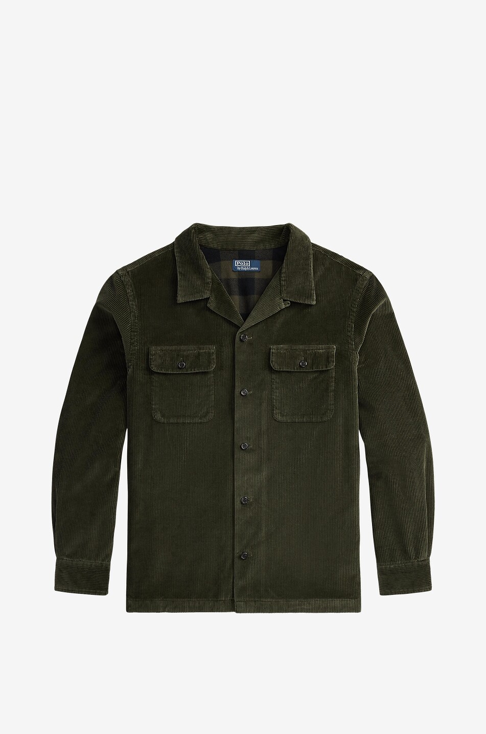 POLO RALPH LAUREN Camp corduroy overshirt Men GREEN 1
