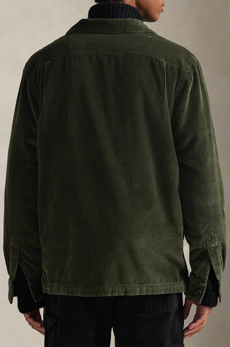 POLO RALPH LAUREN Camp corduroy overshirt Men GREEN 5