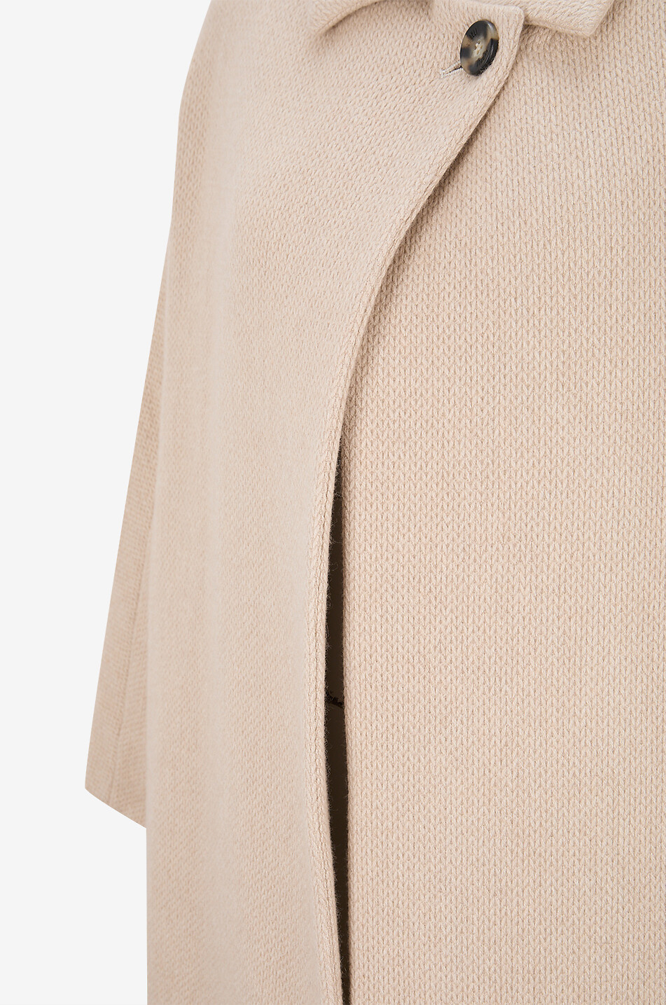 FEDELI Tormaline smooth knit double-breasted long coat Women BEIGE 3