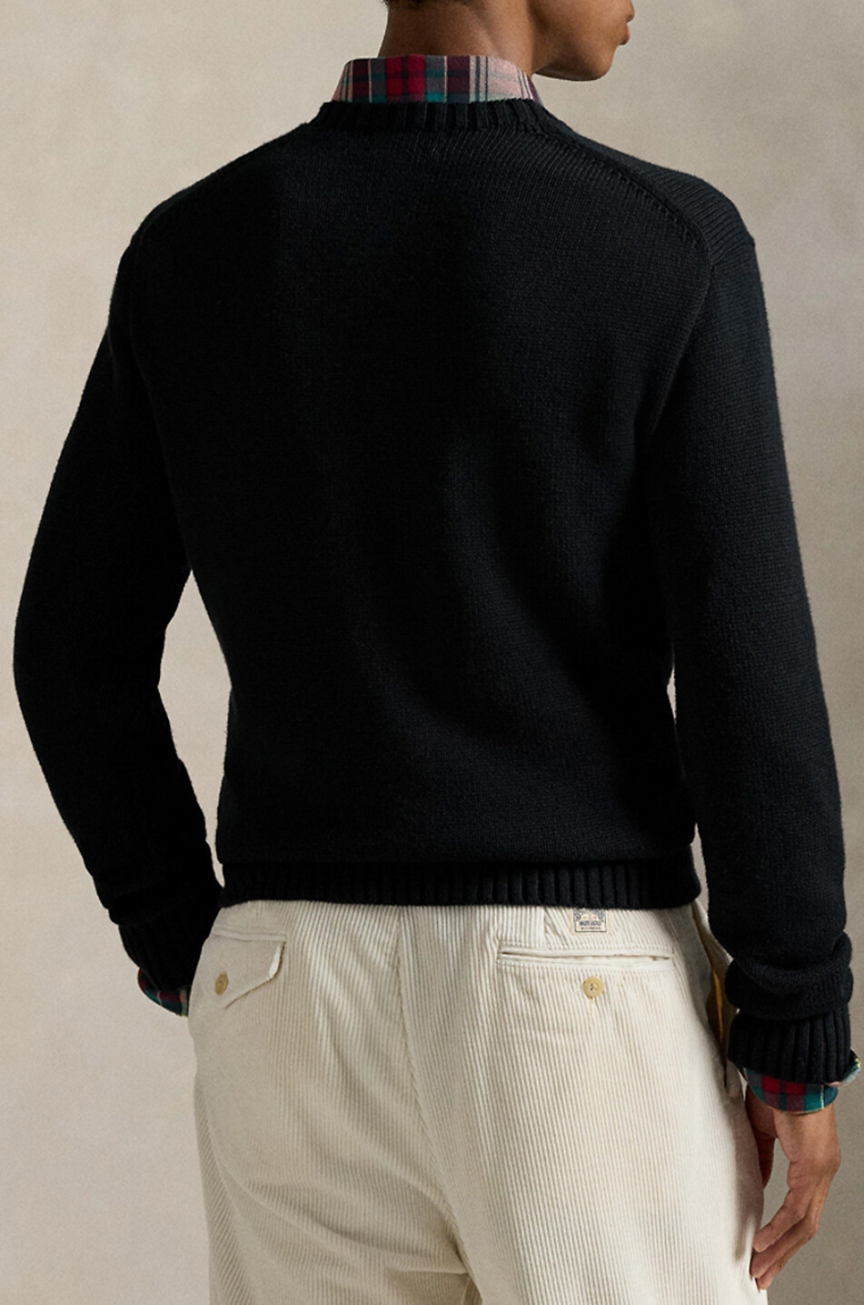 POLO RALPH LAUREN Holiday Polo Bear cotton and cashmere jacquard jumper Men BLACK 3
