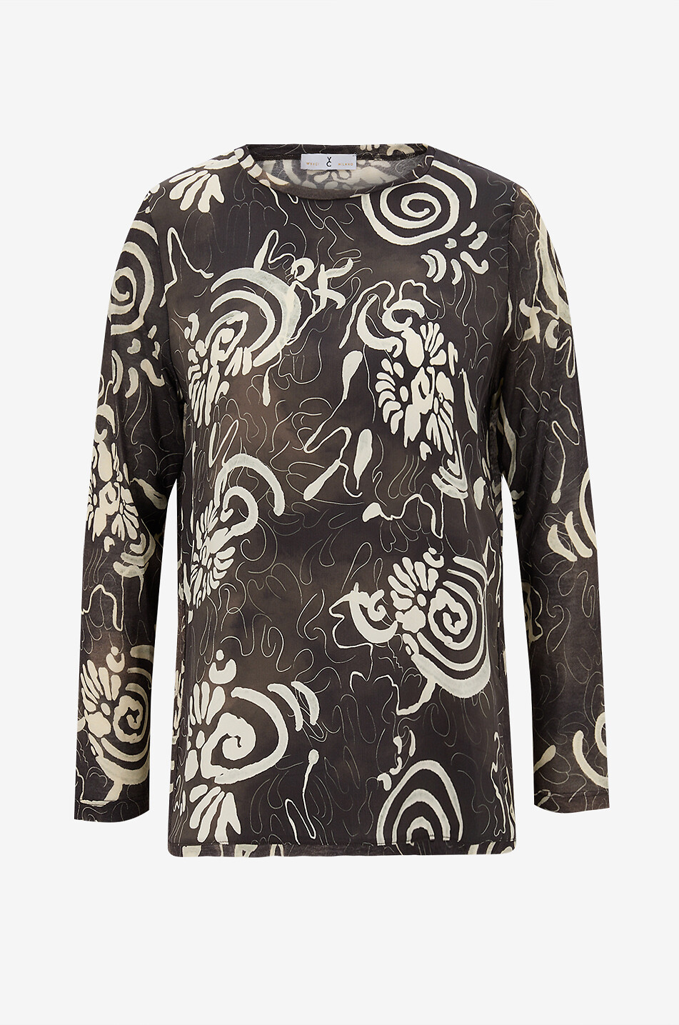 Langarm-Top aus Jersey mit Print