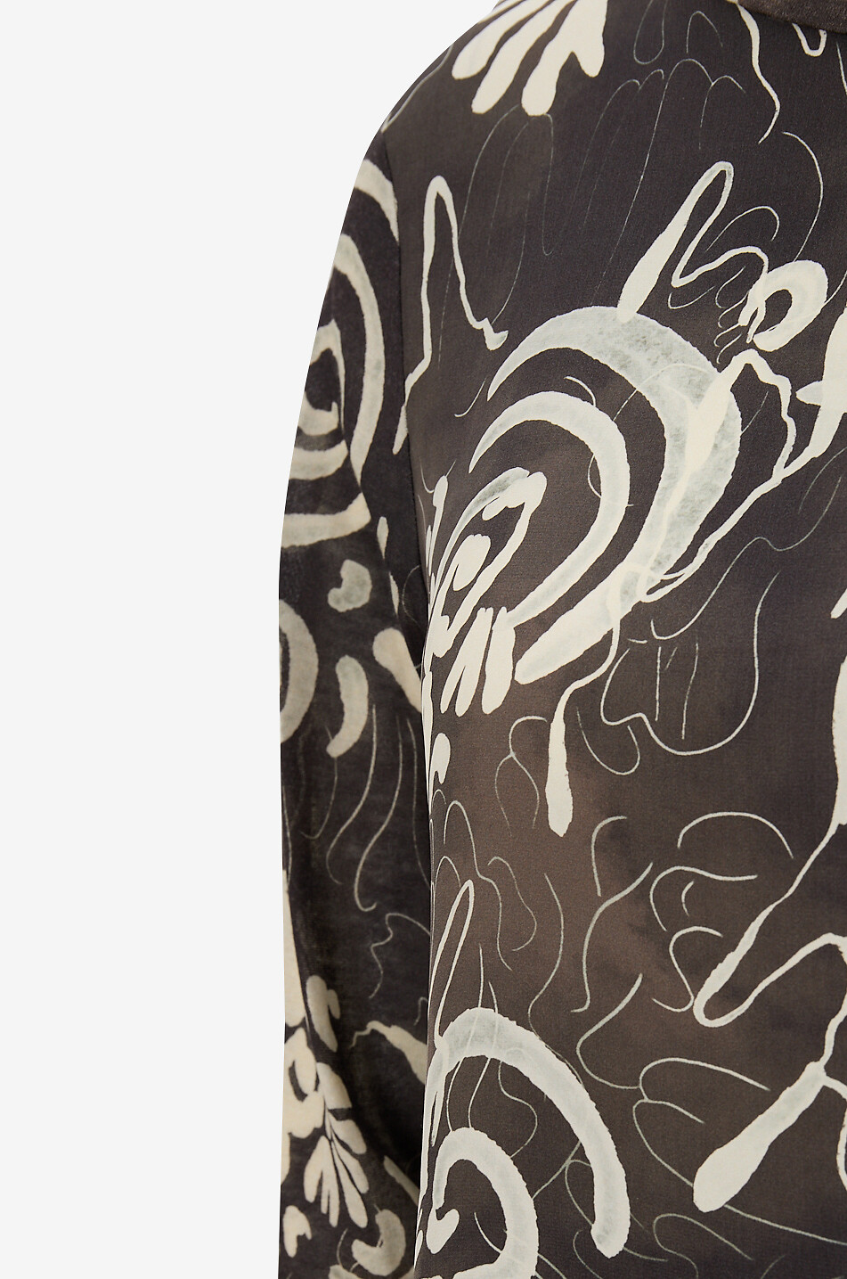 YC MILANO Langarm-Top aus Jersey mit Print Damen DUNKELBRAUN 5