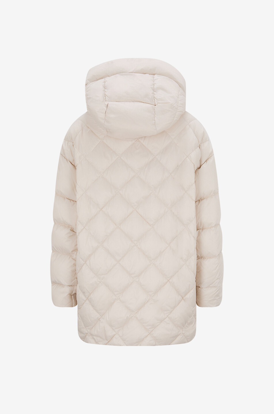 MAX MARA Kurze Steppjacke aus technischem Gewebe Softe Damen WEISS 2