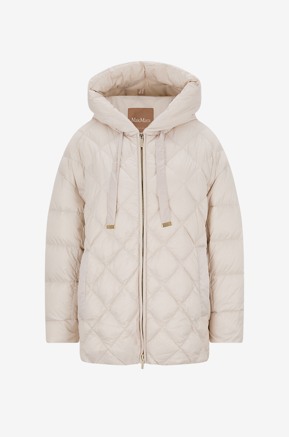 MAX MARA Kurze Steppjacke aus technischem Gewebe Softe Damen WEISS 1