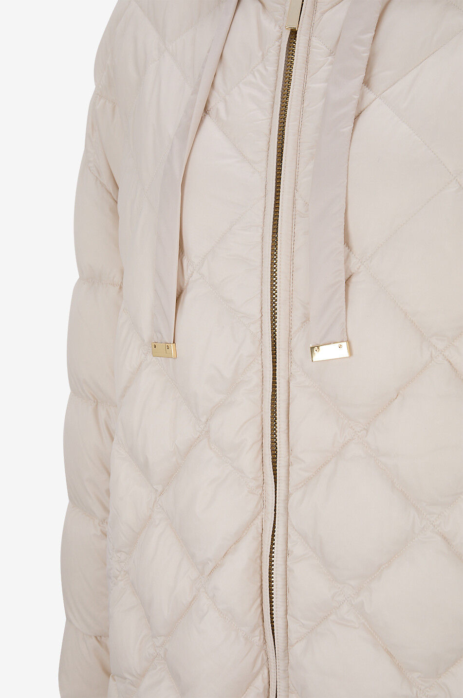 MAX MARA Kurze Steppjacke aus technischem Gewebe Softe Damen WEISS 3