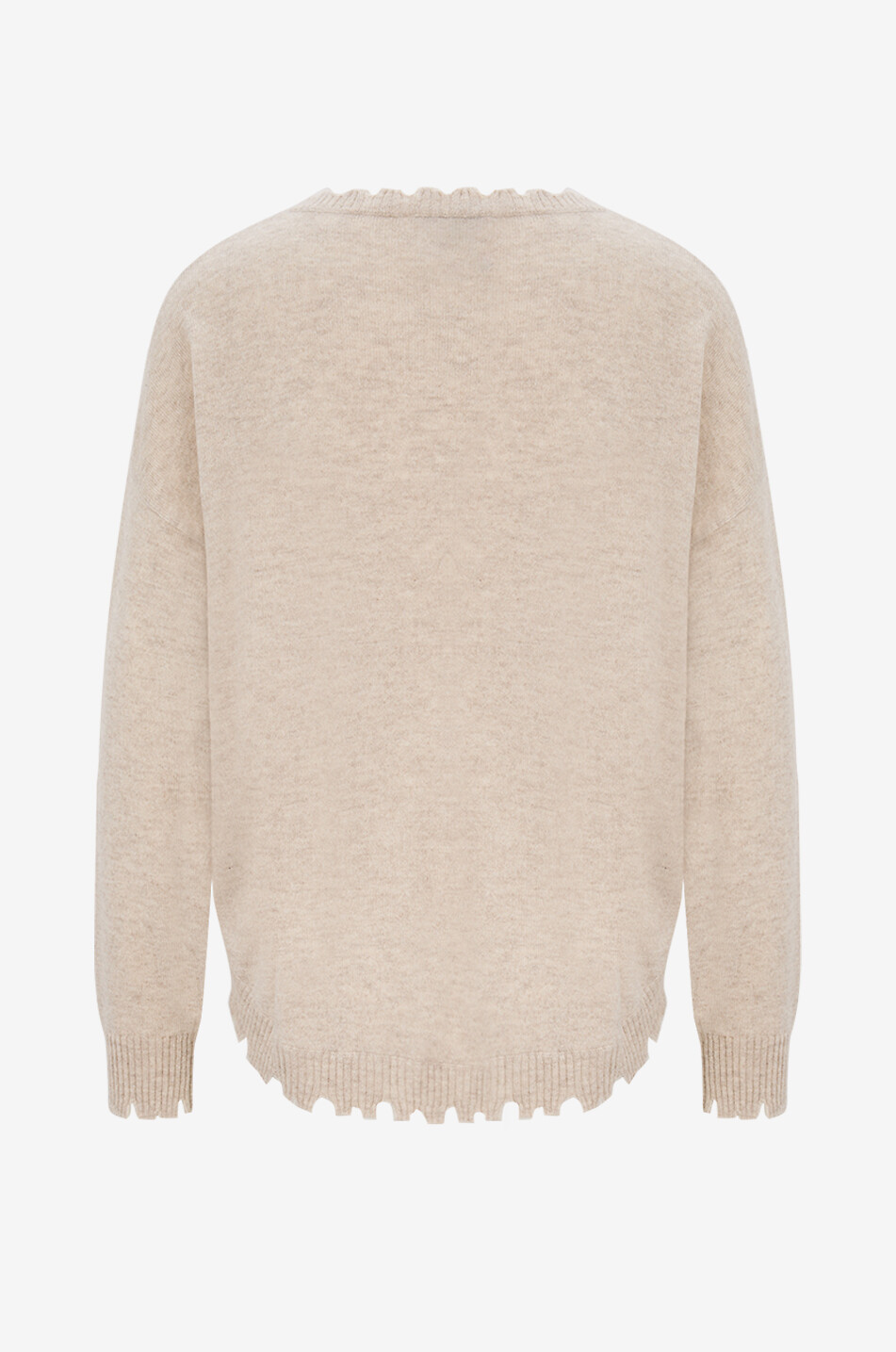 KUJTEN Mela cashmere roundneck pullover Women Light beige 2