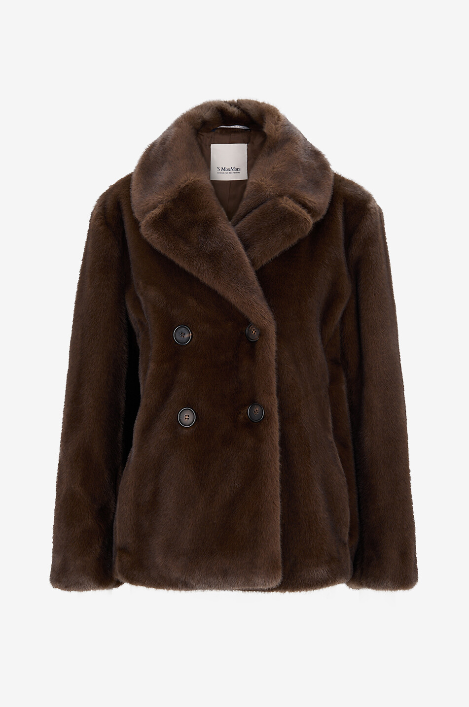 Laura fluffy faux fur short coat