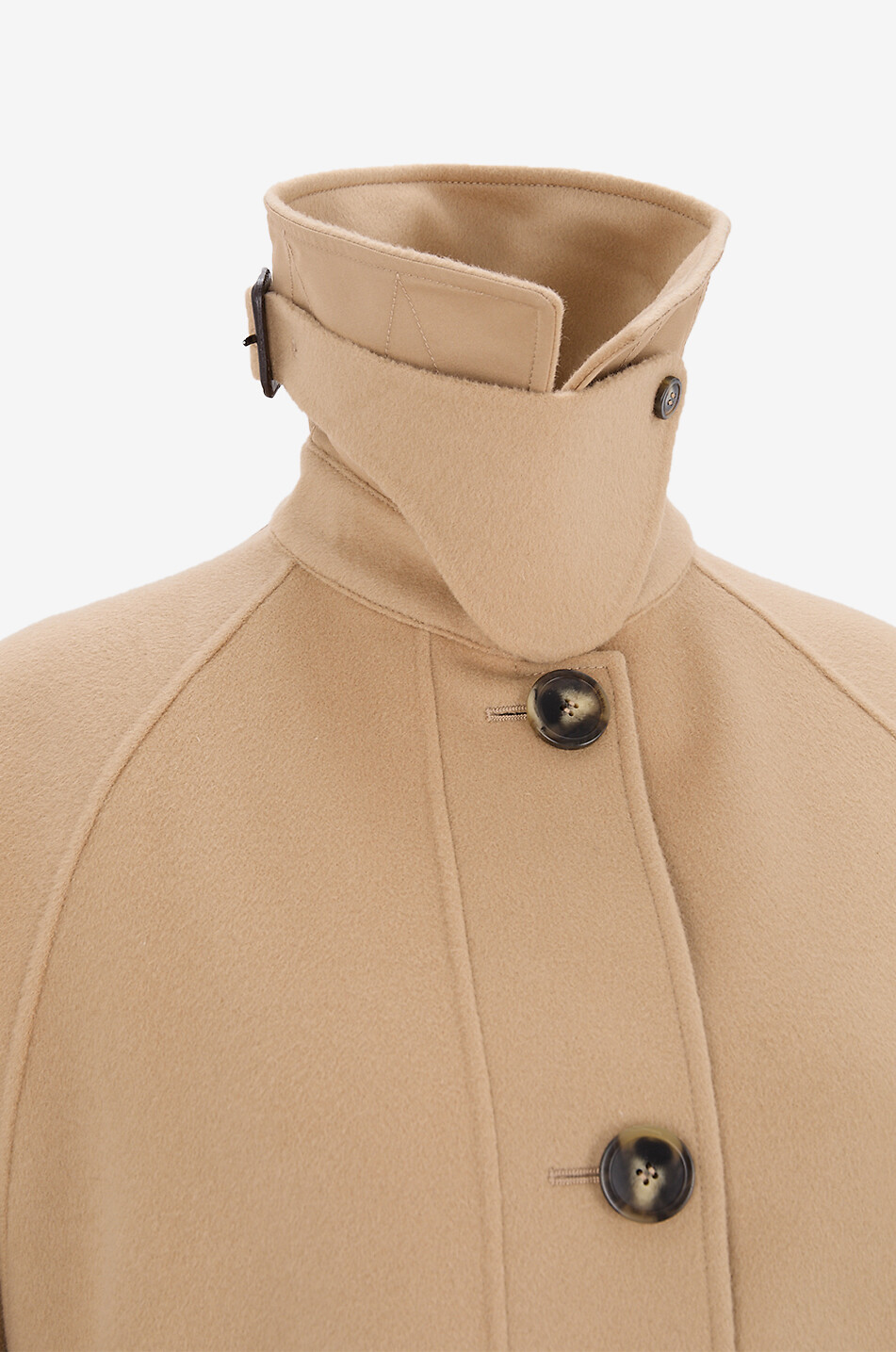 WEEKEND MAX MARA Rufo wool and quilted nylon mid-length coat Women CAMEL 3