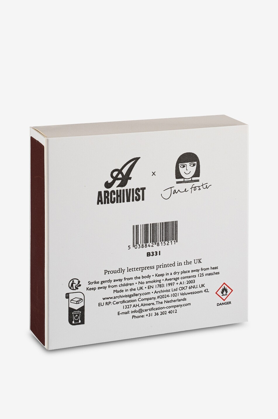 ARCHIVIST Dekorative Streichholzschachtel Dog Matches by Jane Foster Haus BUNT 2