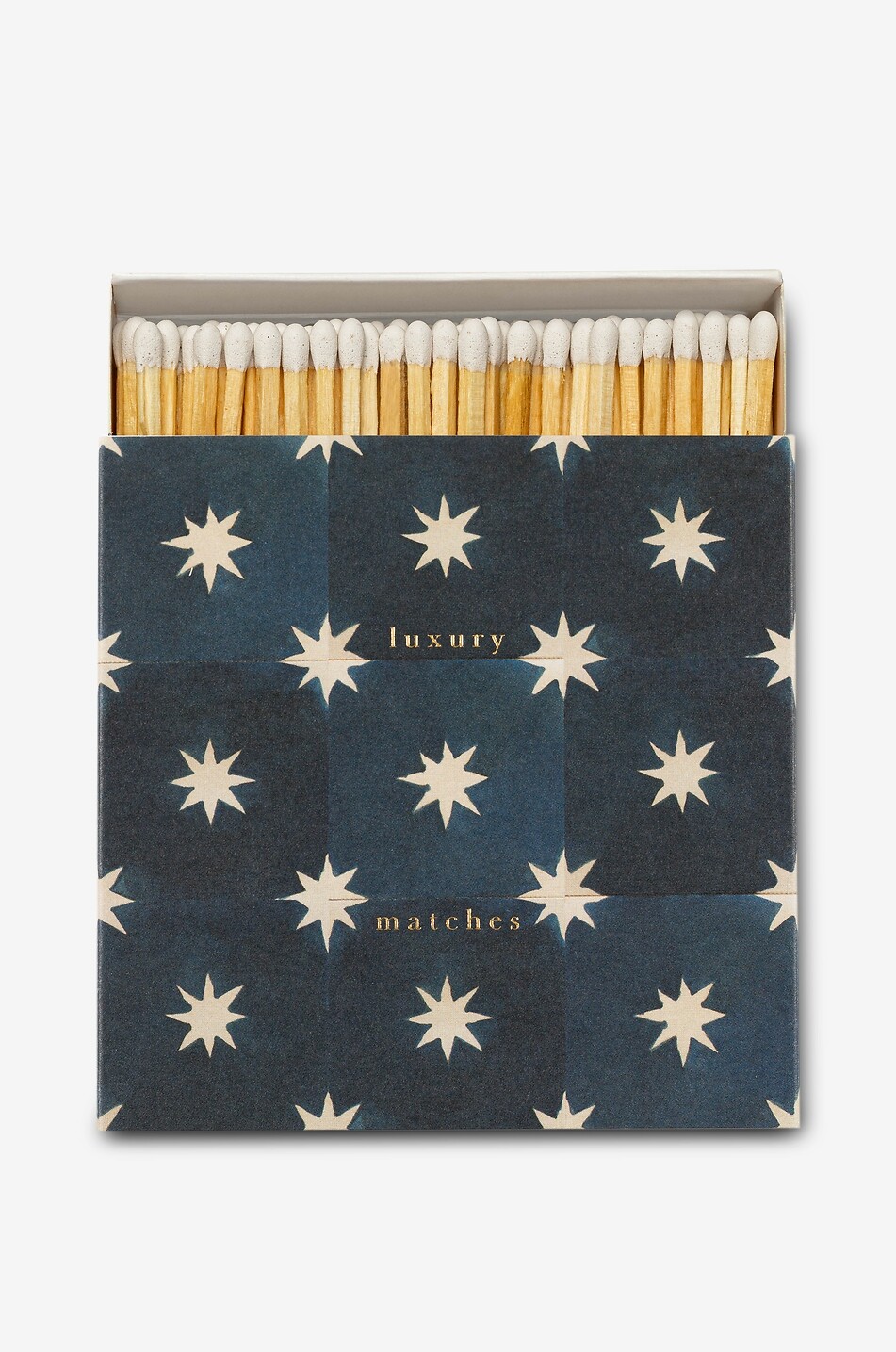 Decorative Navy Star Tile matchbox