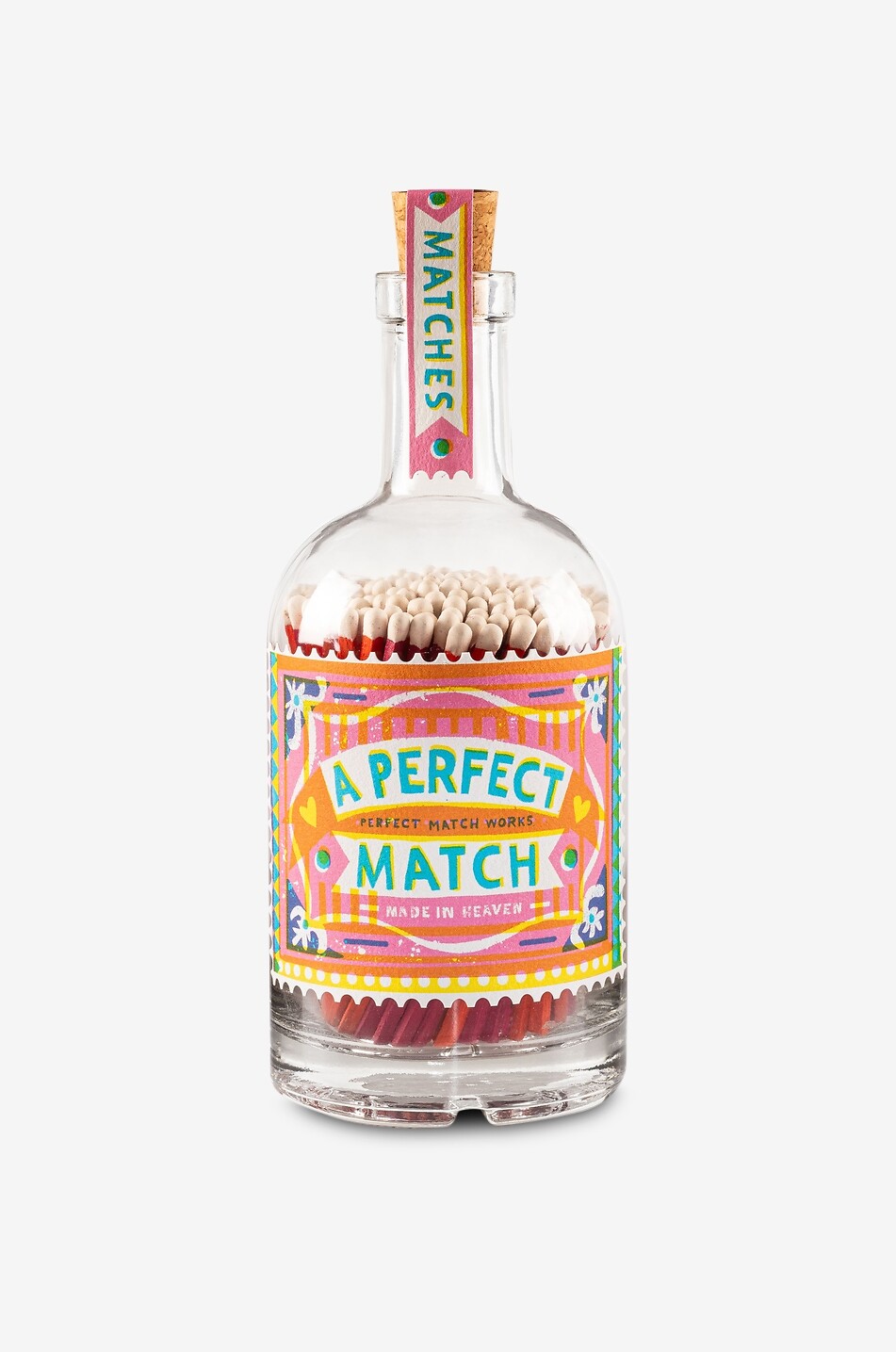 Perfect Match decorative matchstick bottle
