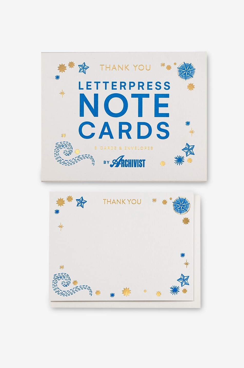 ARCHIVIST Sternförmige Dankeskarten Thank You Stars Notecards Haus BUNT 3