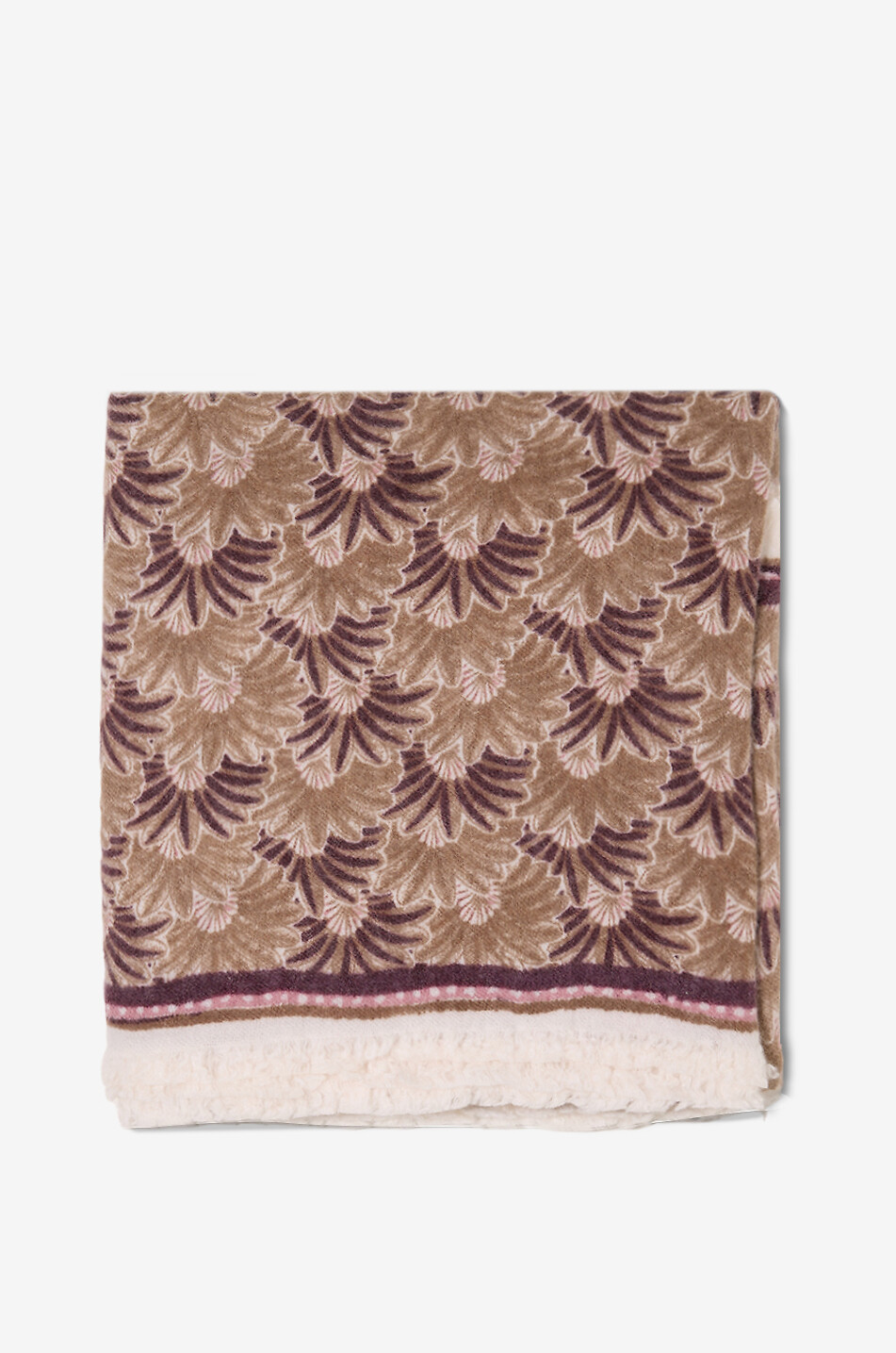 Nib rectangular cashmere blend floral stole