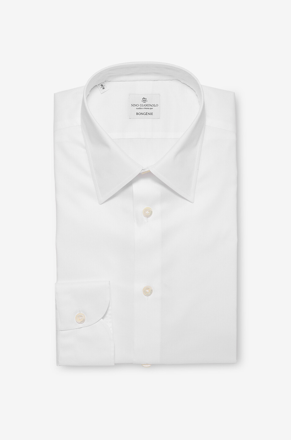 French-collar popeline shirt