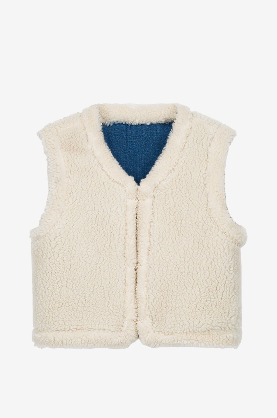 LOUISE MISHA Wendegilet aus Denim und Kunstfell Figara Damen BLAU 2