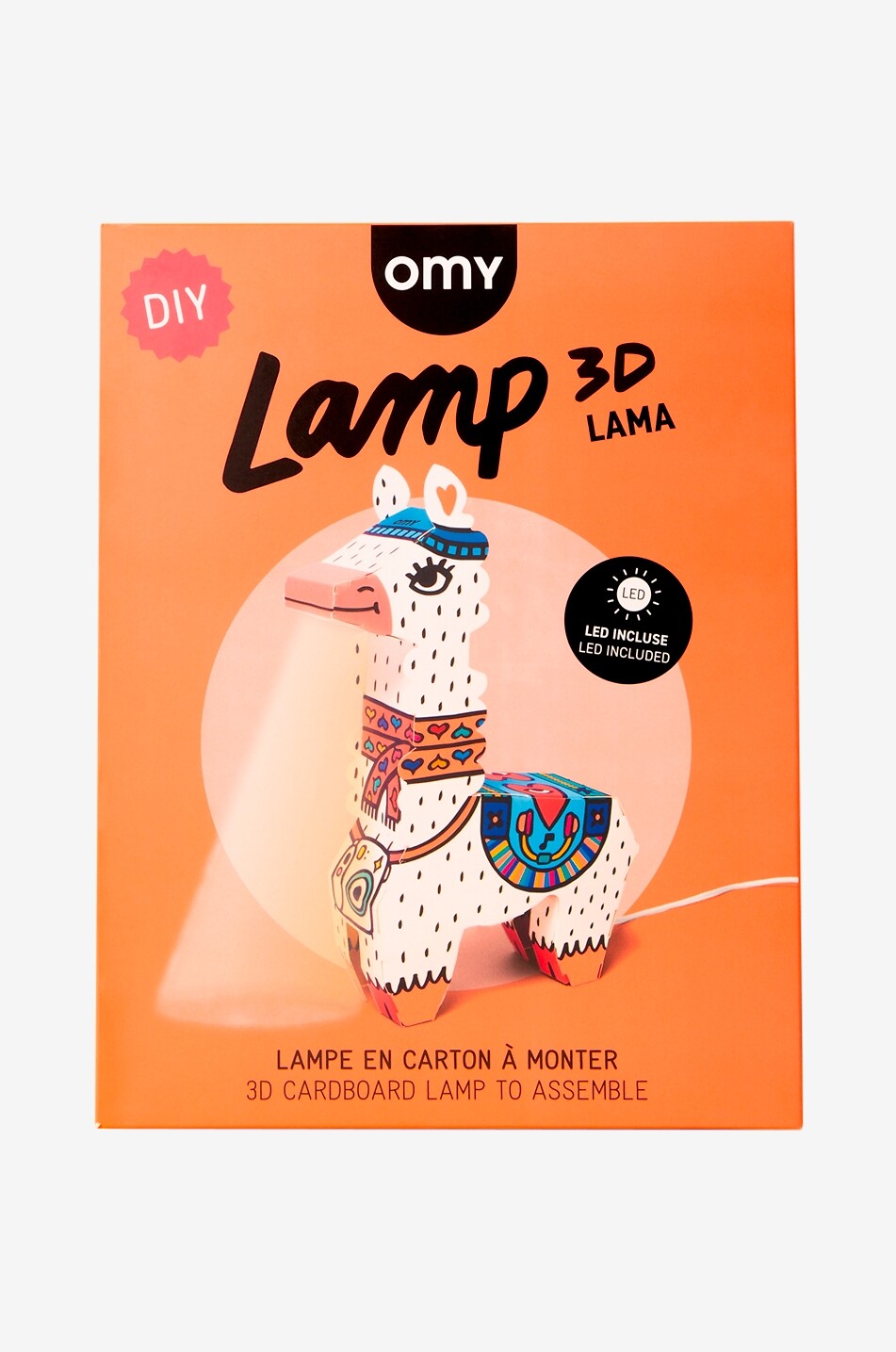 Children's llama assembly lamp