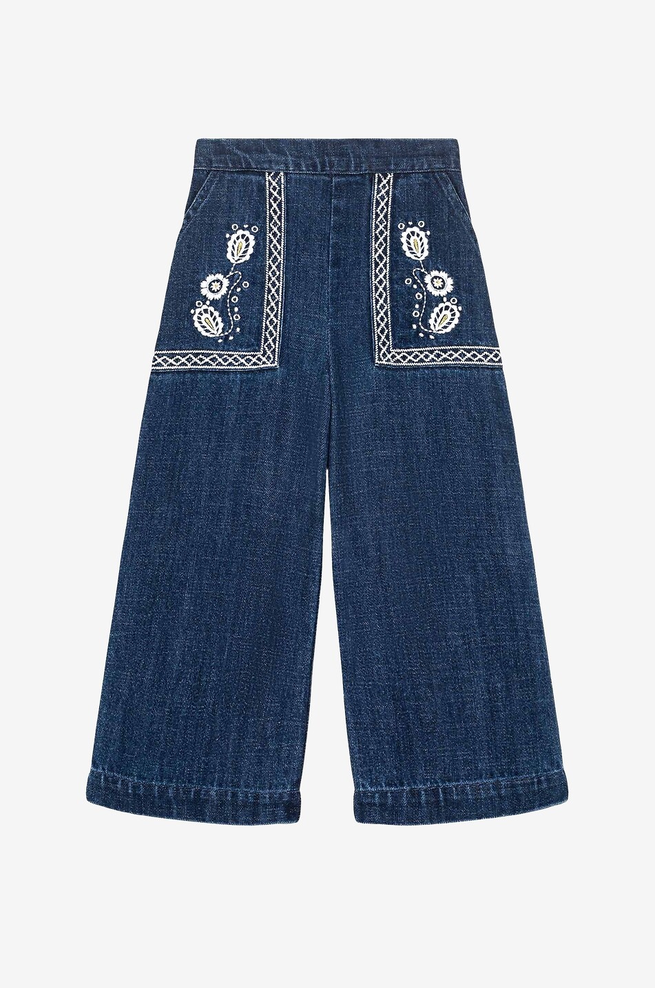 Flofi embroidered flared girls' jeans