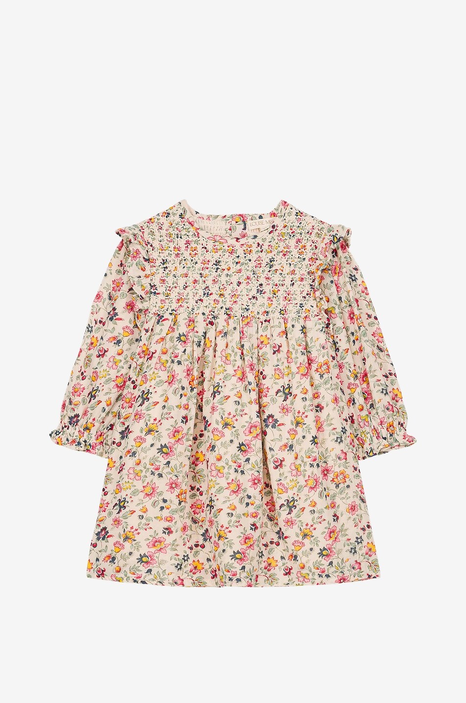 Robe fleurie en coton bio fille Saralou