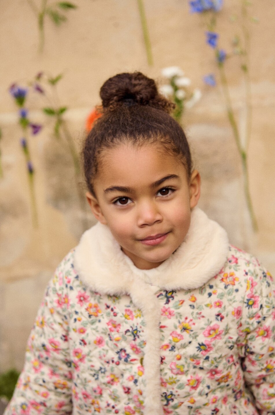 LOUISE MISHA Wendbarer Materialmix-Mädchenmantel Dalila Mädchen Hellbeige 4